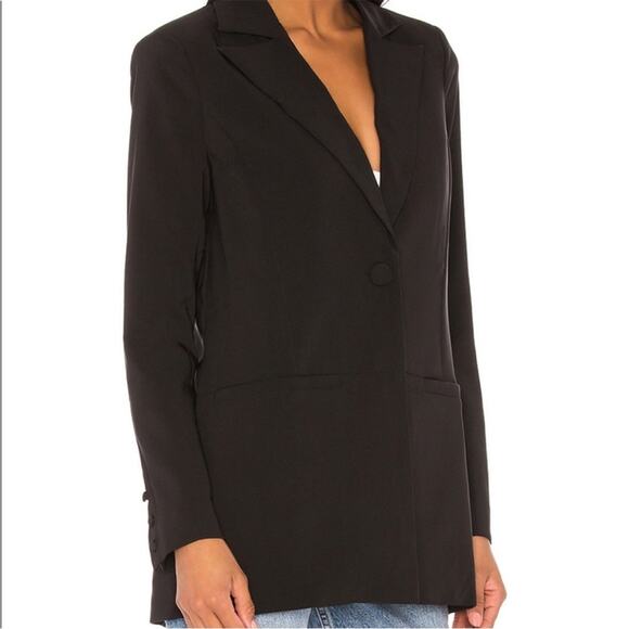 Camila Coelho Brenna One Button Blazer jacket black - S - Picture 2 of 12